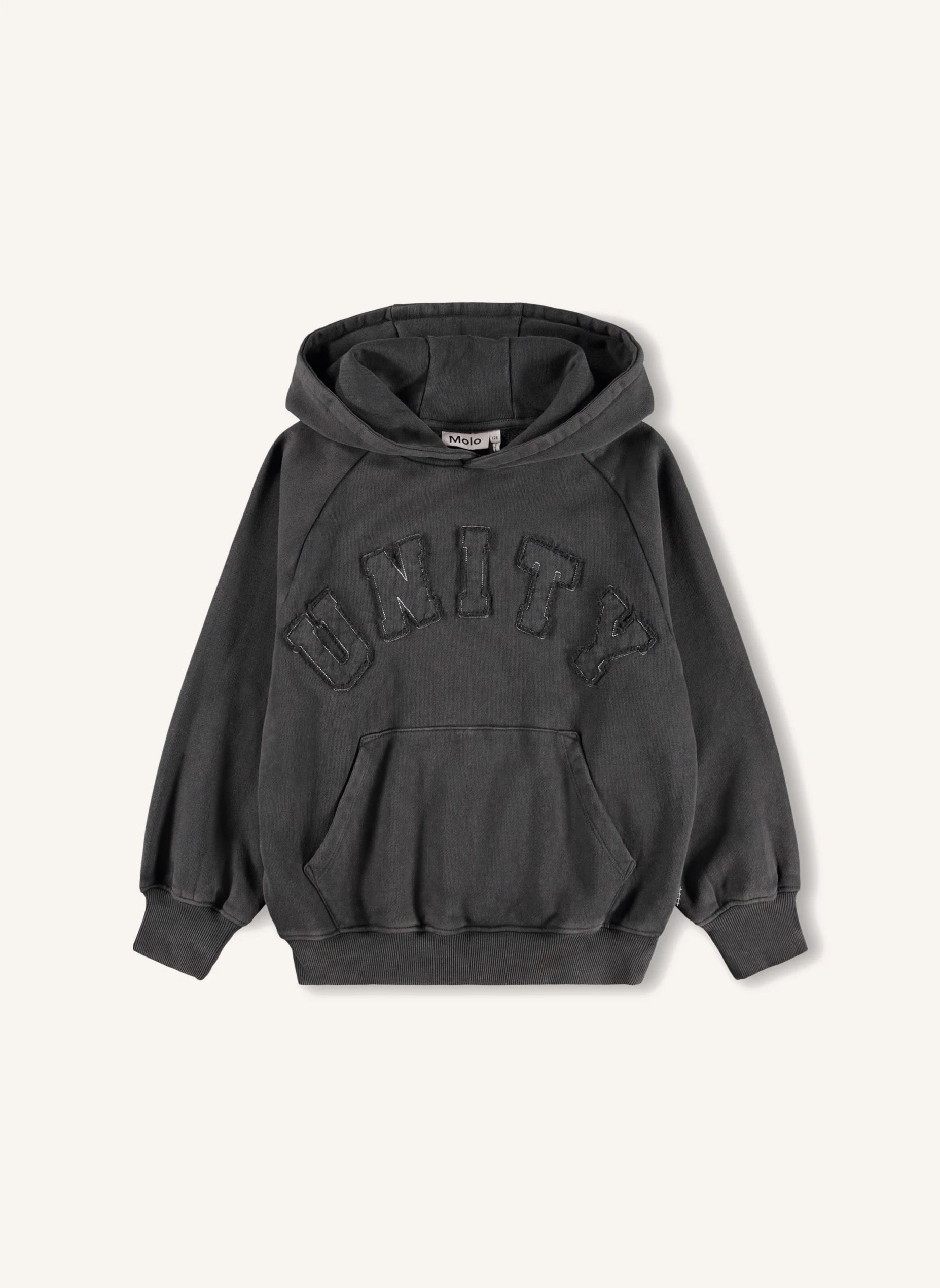 Sweat Mic Unity Coton Bio | Gris foncé- Image produit n°0