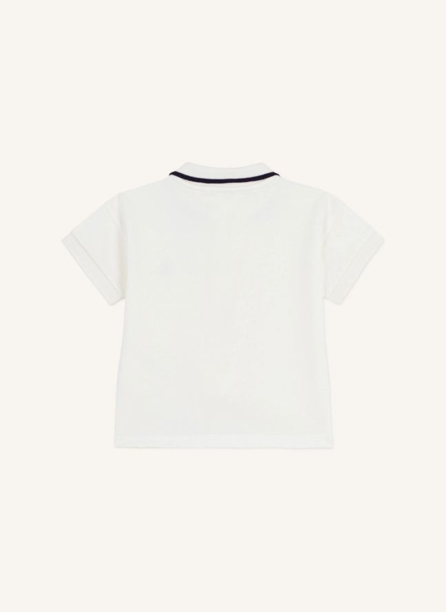 Polo Coton Bio Bébé | Blanc