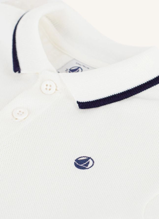 Polo Coton Bio Bébé | Blanc