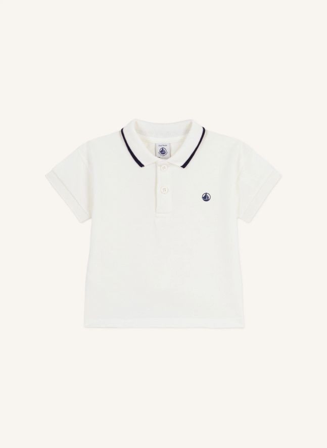 Polo Coton Bio Bébé | Blanc