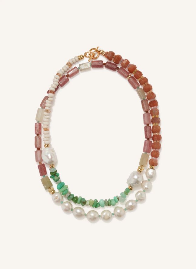 Collier Cabana | Bois de rose