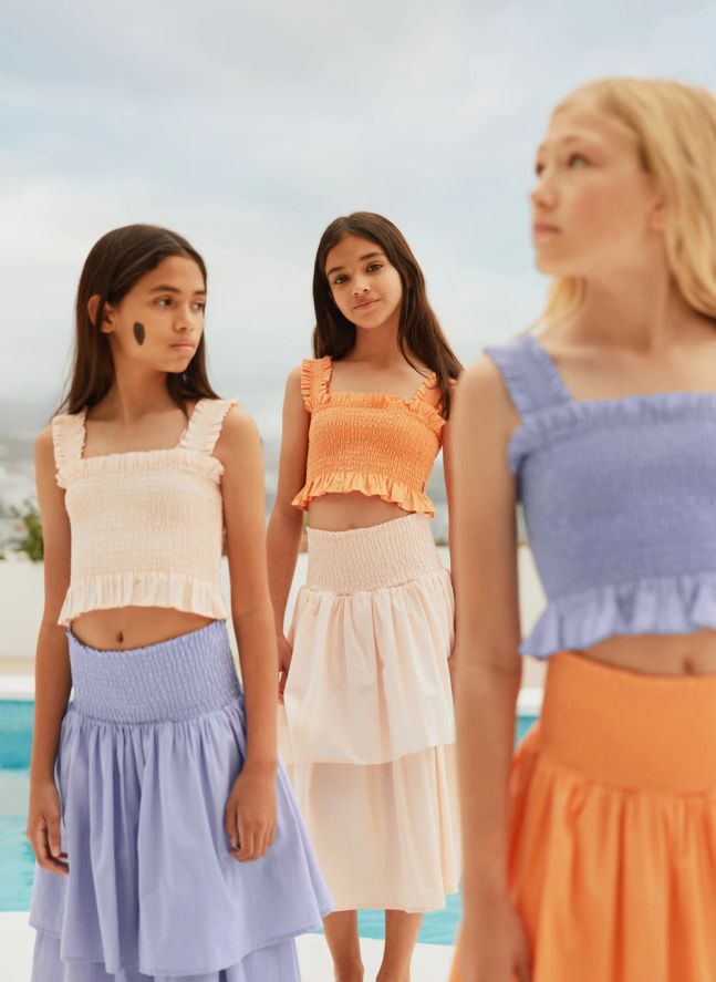 Volante Rolfia Top | Naranja