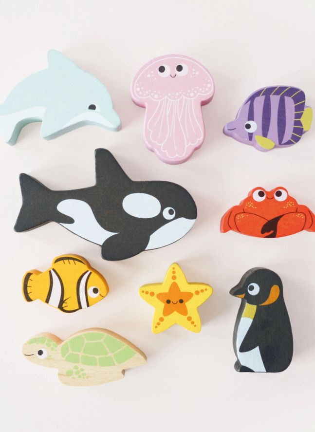 Jeu d'équilibre animaux de l'océan 