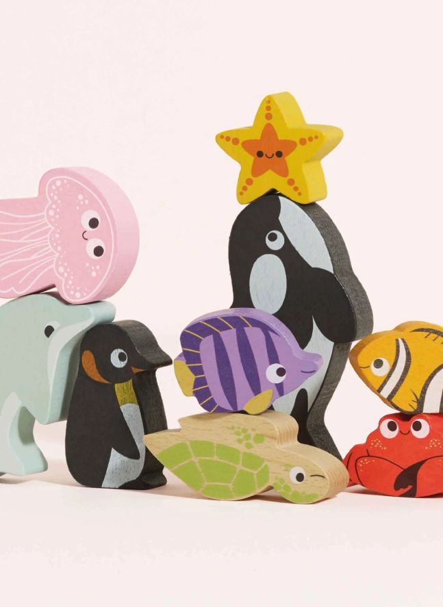 Jeu d'équilibre animaux de l'océan 