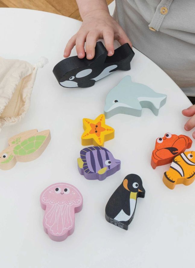 Jeu d'équilibre animaux de l'océan 