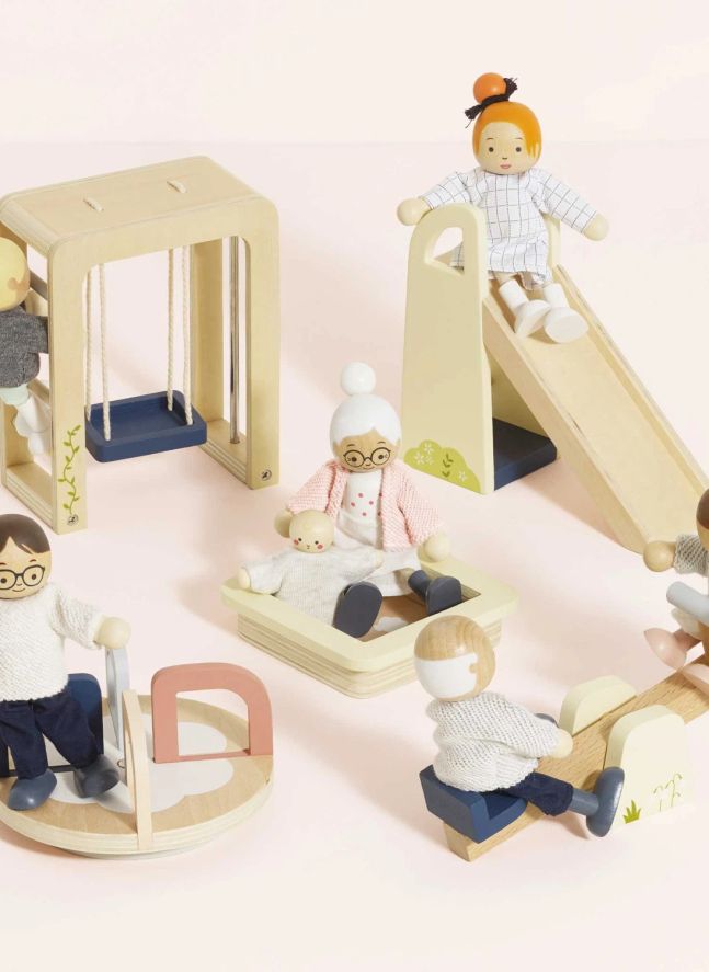 Aire de jeux d'extérieur pour maison de poupée