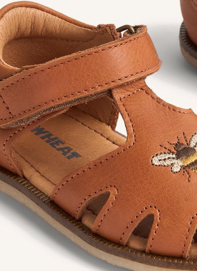 Sandales Cuir Lowe Abeilles | Marron