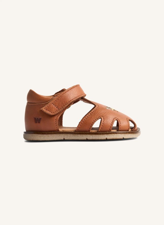 Sandales Cuir Lowe Abeilles | Marron