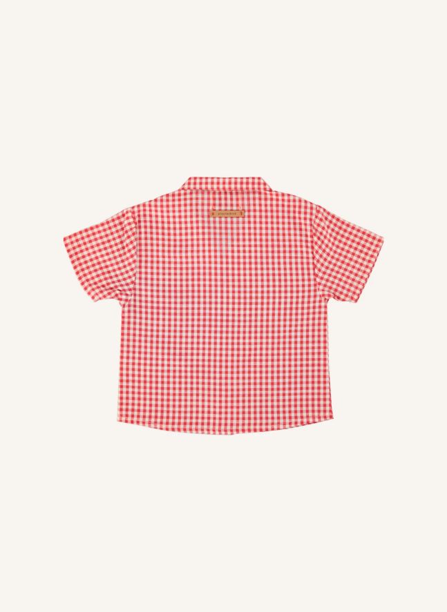 Chemise Vichy Coton Bio | Rouge