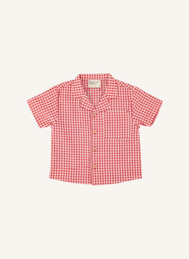 Chemise Vichy Coton Bio | Rouge