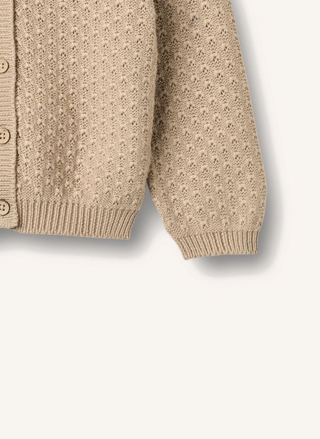 Cardigan Magnella Coton Bio | Ecru