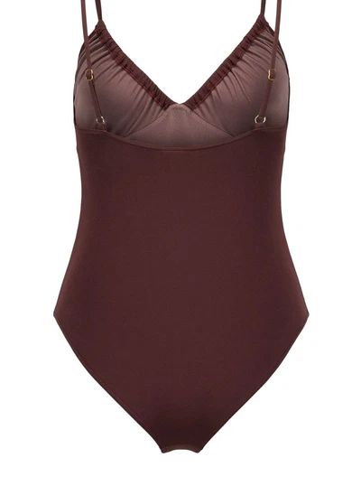 Maillot Une Pièce Le Fabuleux | Marron foncé- Image produit n°3