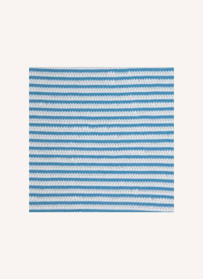 Polo Kirk Rayé Texturé | Bleu