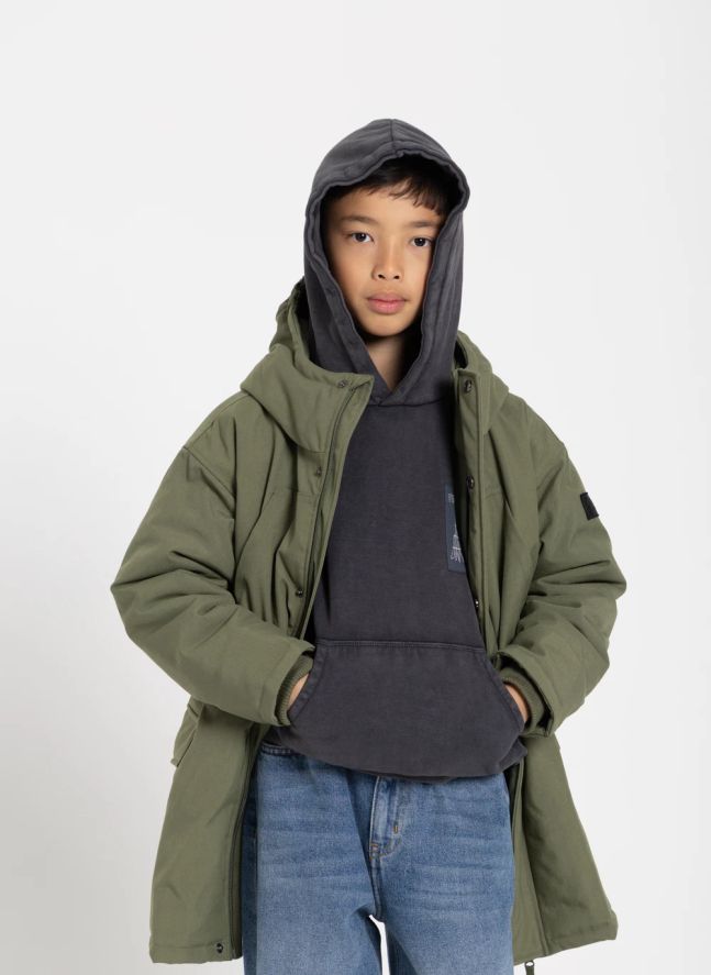 Parka acolchada con forro Oden | Verde Kaki