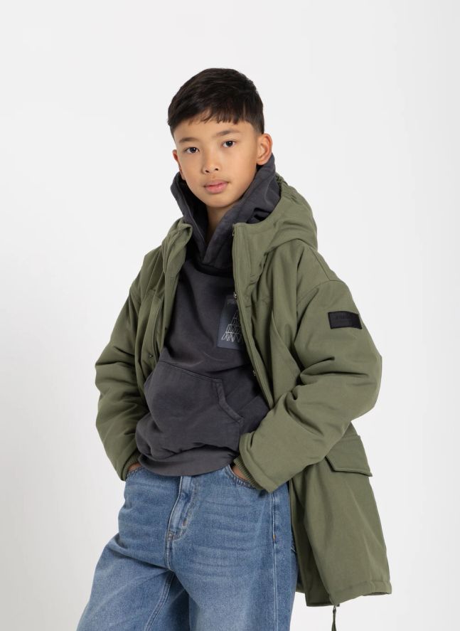Parka acolchada con forro Oden | Verde Kaki