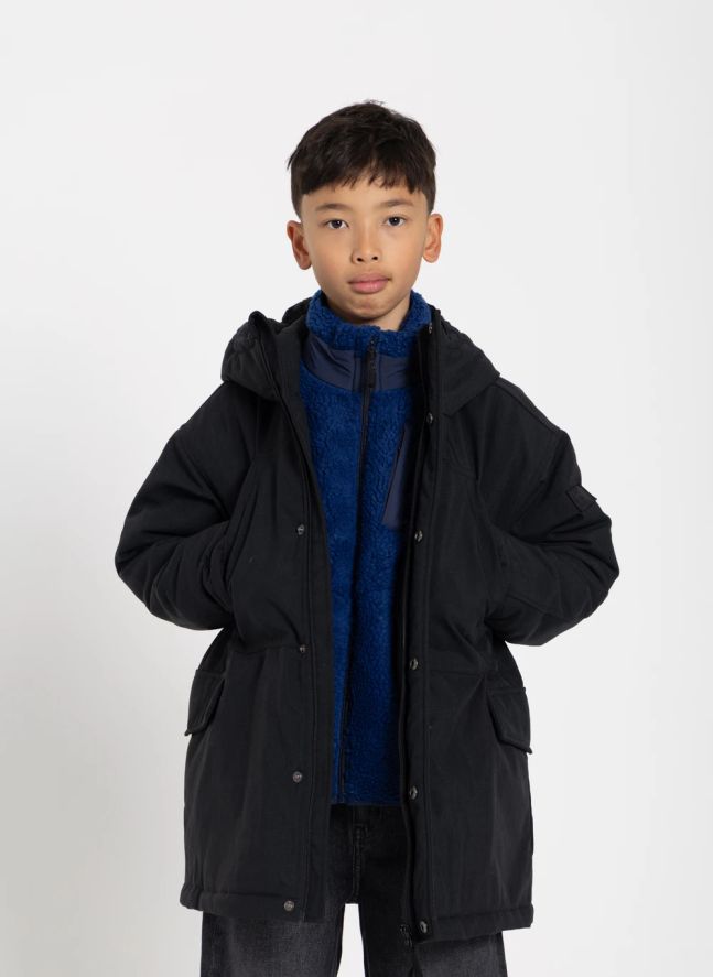 Parka acolchada con forro Oden | Negro