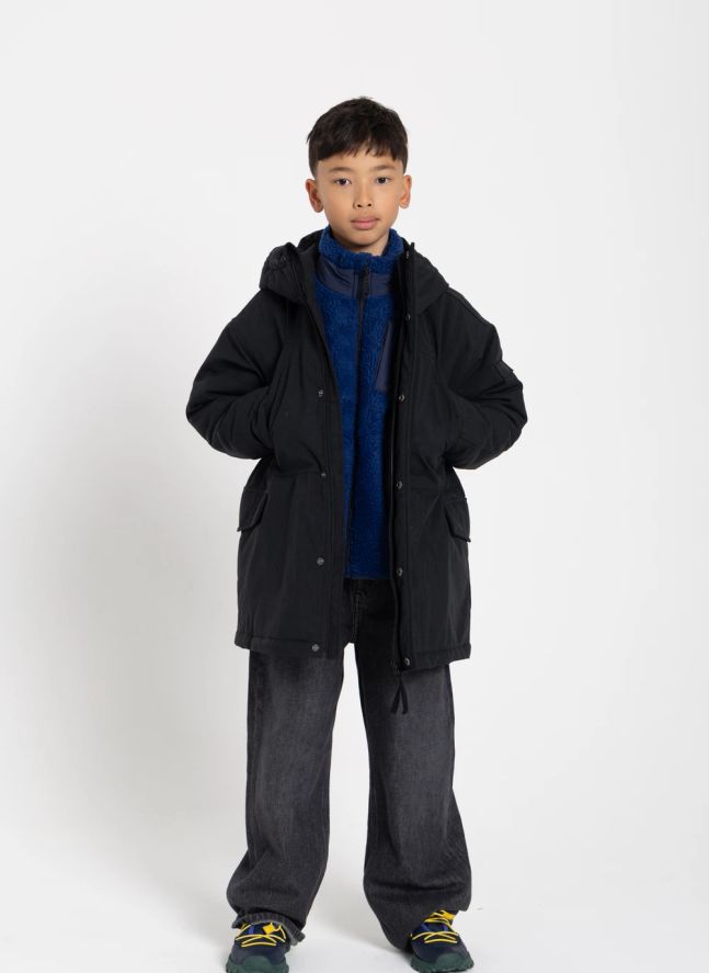 Parka acolchada con forro Oden | Negro
