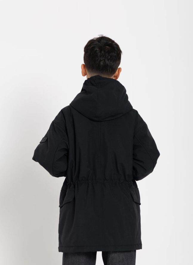 Parka acolchada con forro Oden | Negro