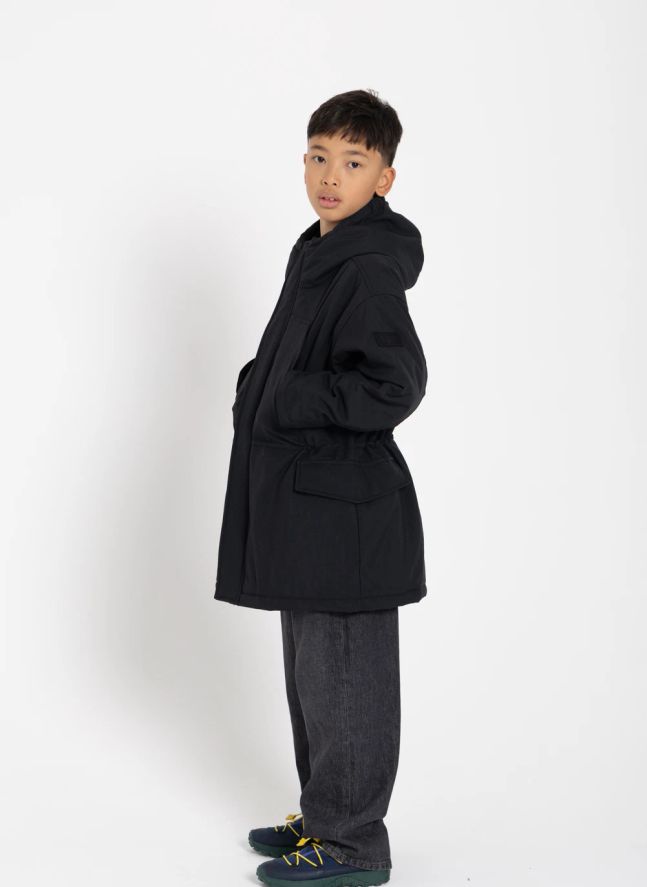 Parka acolchada con forro Oden | Negro
