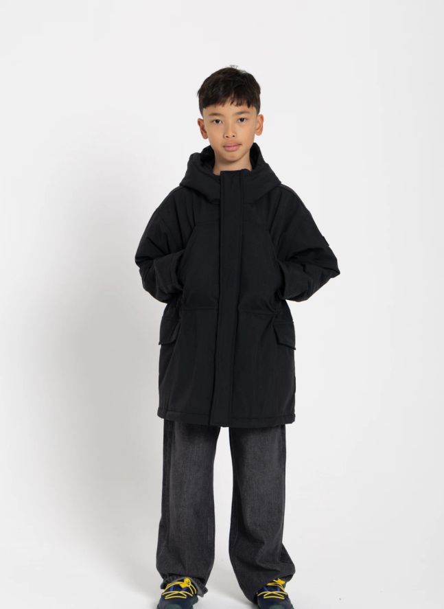 Parka acolchada con forro Oden | Negro