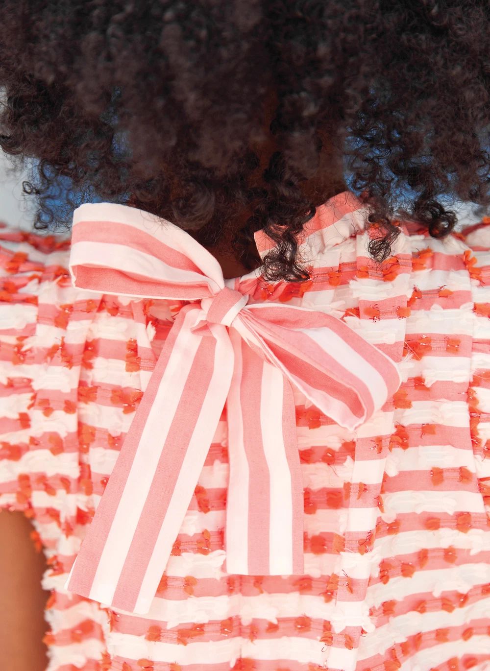 Robe Sans Manches Rayée | Blanc- Image produit n°7