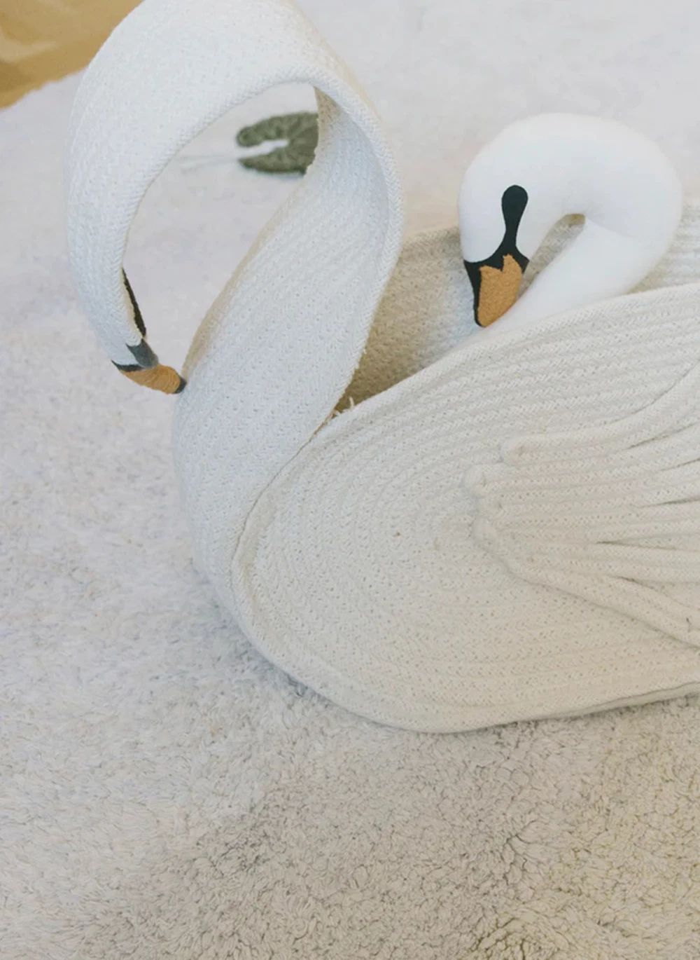 Panier de rangement Cygne | Blanc- Image produit n°6