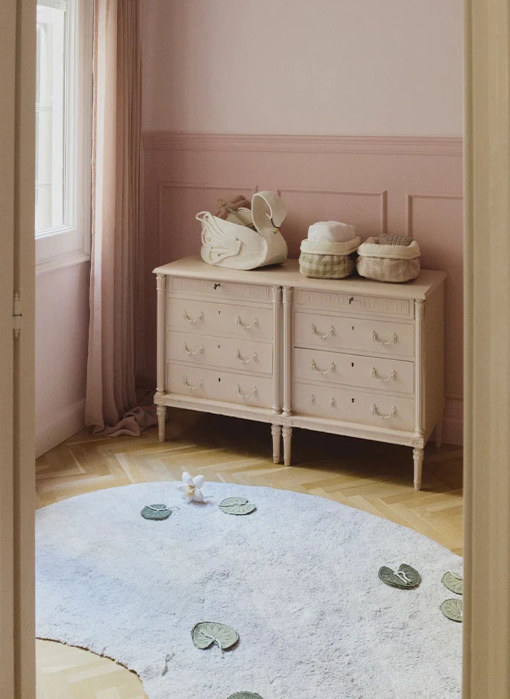 Panier de rangement Cygne | Blanc- Image produit n°5