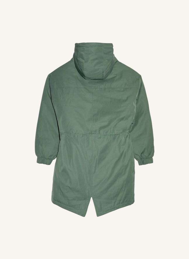 Parka Doublée Zebra Fibres Recyclées | Vert canard