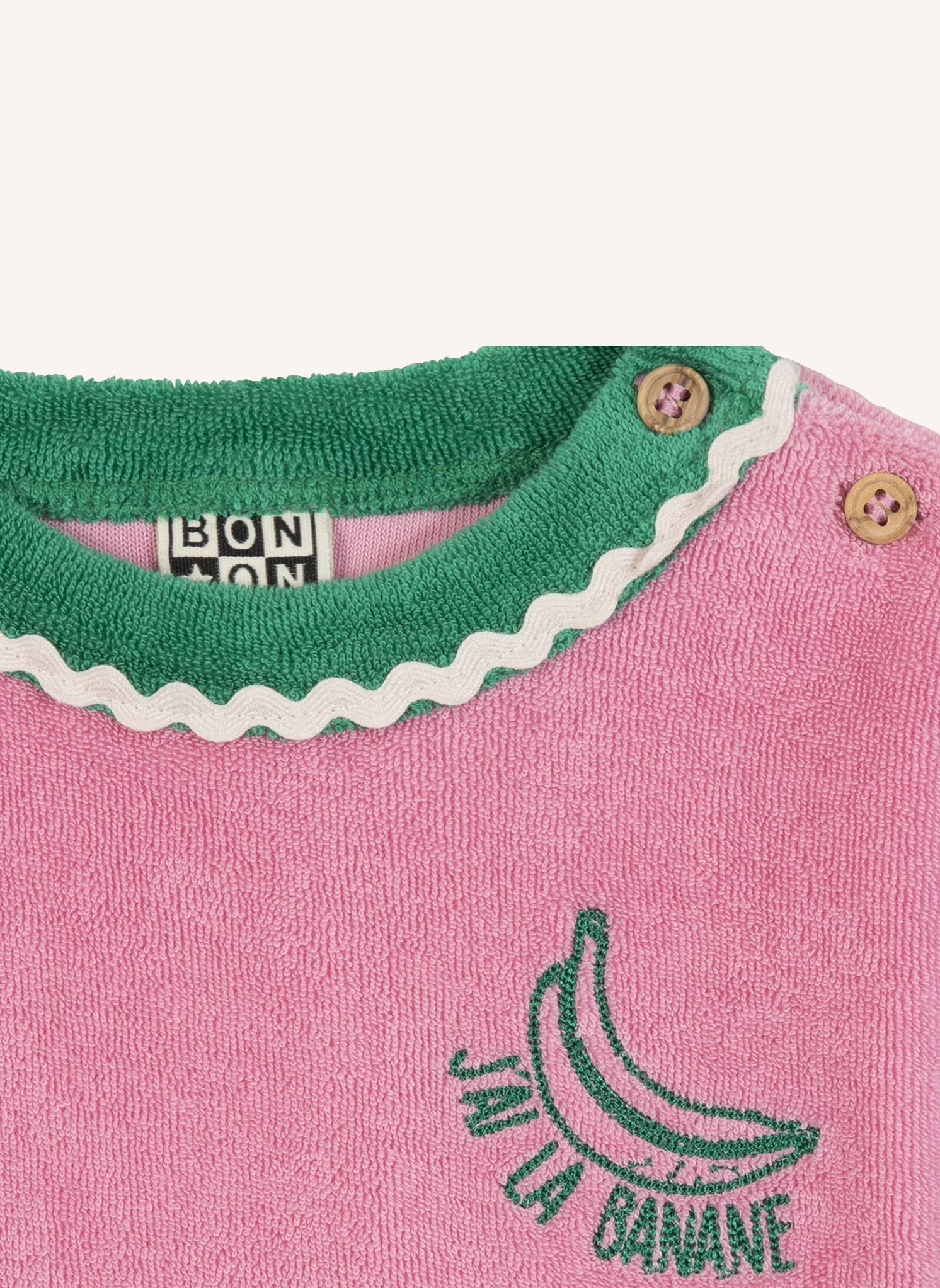 T-shirt Livia Eponge Bébé | Rose bonbon- Image produit n°1