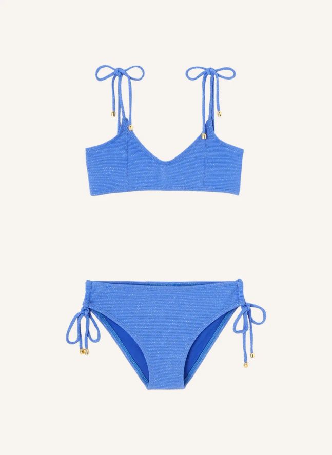 Maillot de Bain 2 Pièces Bahamas Métallisé | Cobalt