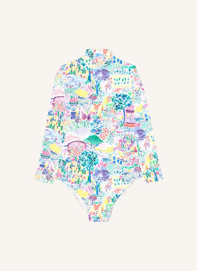 Maillot de Bain Anti-UV Bloom Parc Fibres Recyclées Bébé | Rose pâle