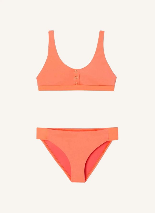 Maillot de Bain 2 Pièces Acapulco Fibres Recyclées | Corail