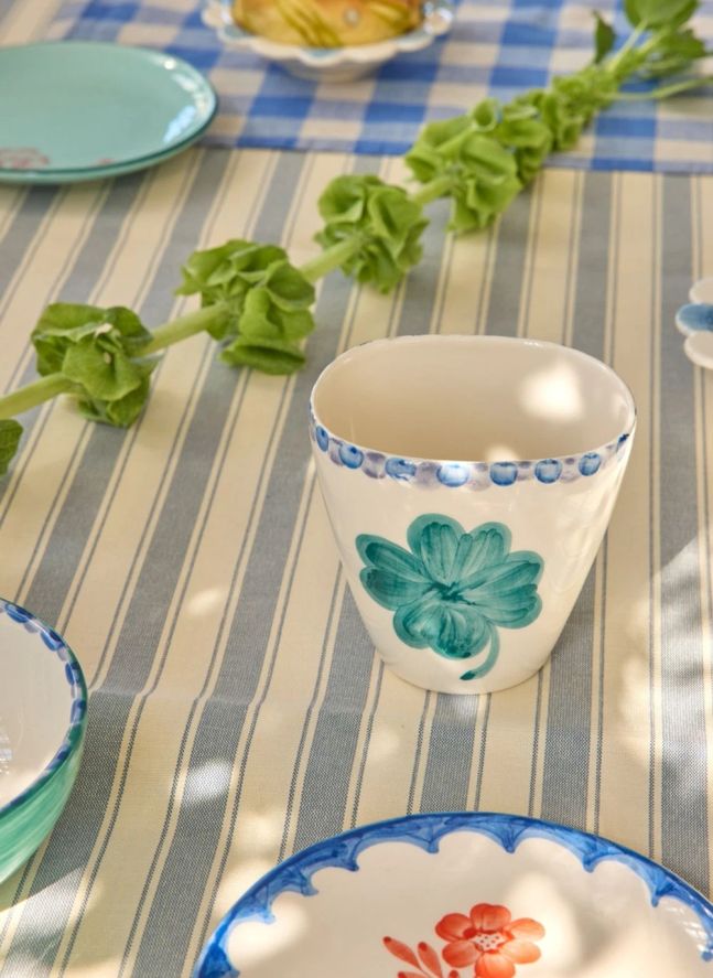 Tasse en céramique Trèfle | Ecru