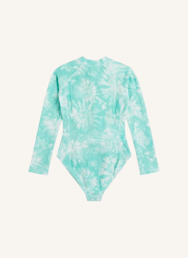 Maillot de Bain Anti-UV Taha'a Tie and Dye | Turquoise