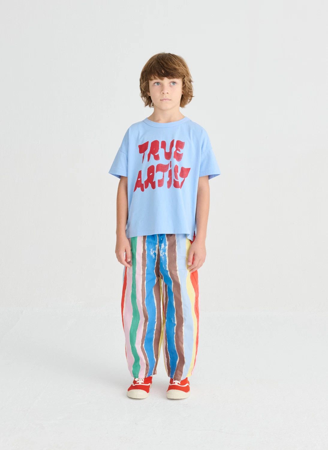 Pantalon Rayé | Bleu- Image produit n°1