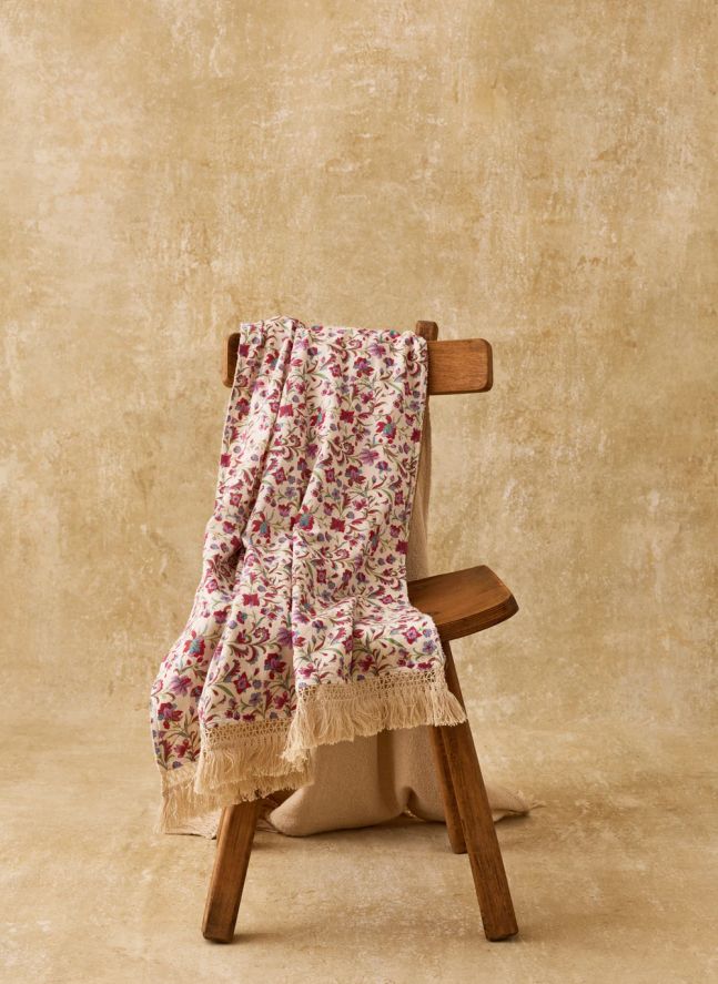 Serviette de plage Lana en coton bio | Crème