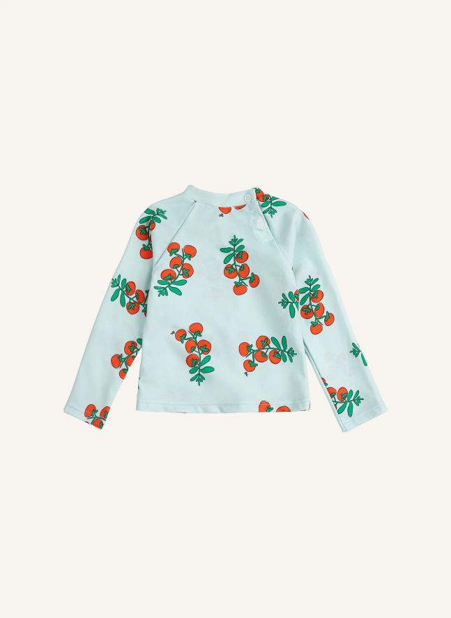 Camiseta de baño para bebé de fibra reciclada Anti-UV Tomato | Azul Pálido