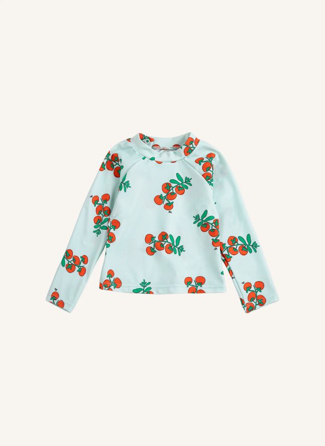 Camiseta de baño para bebé de fibra reciclada Anti-UV Tomato | Azul Pálido