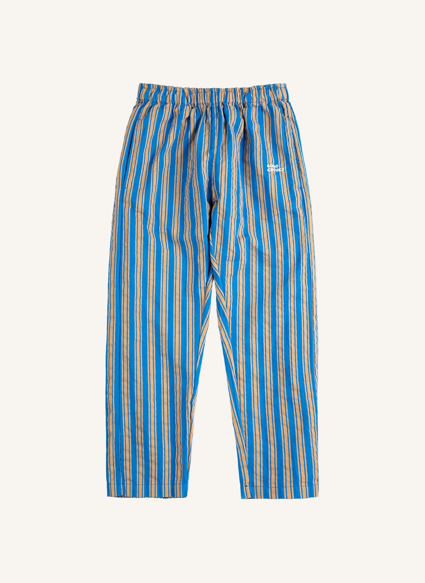 Pantalon Rayé | Bleu- Image produit n°0
