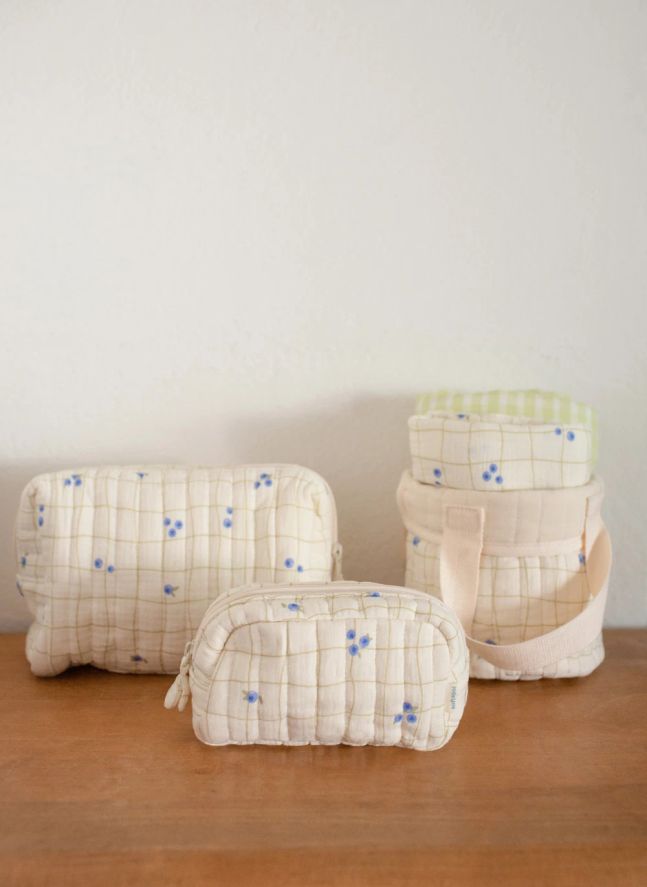 Panier de rangement Blueberries en coton bio