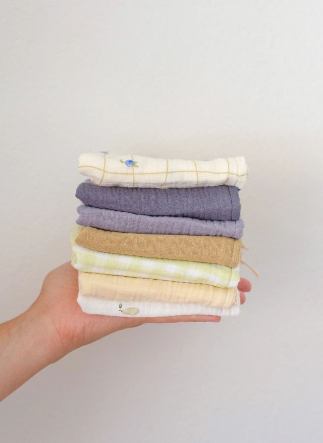 Serviettes Holiday en coton bio - Set de 7