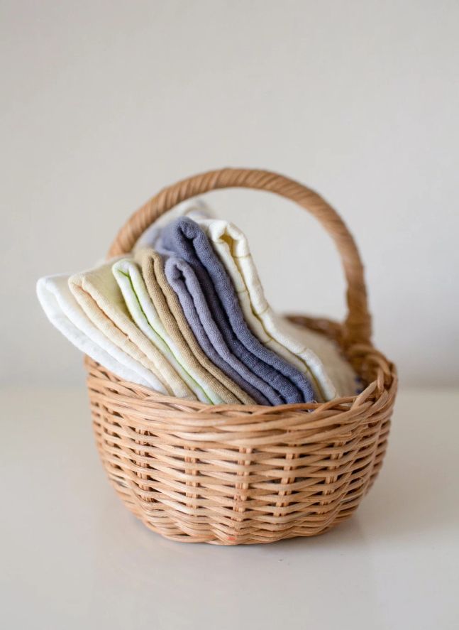 Serviettes Holiday en coton bio - Set de 7