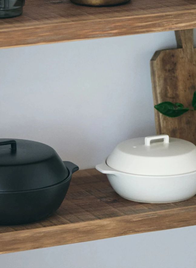 Ceramic pot Kakomi 1.2L | White