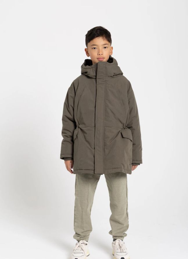 Parka con forro de búho | Verde Kaki