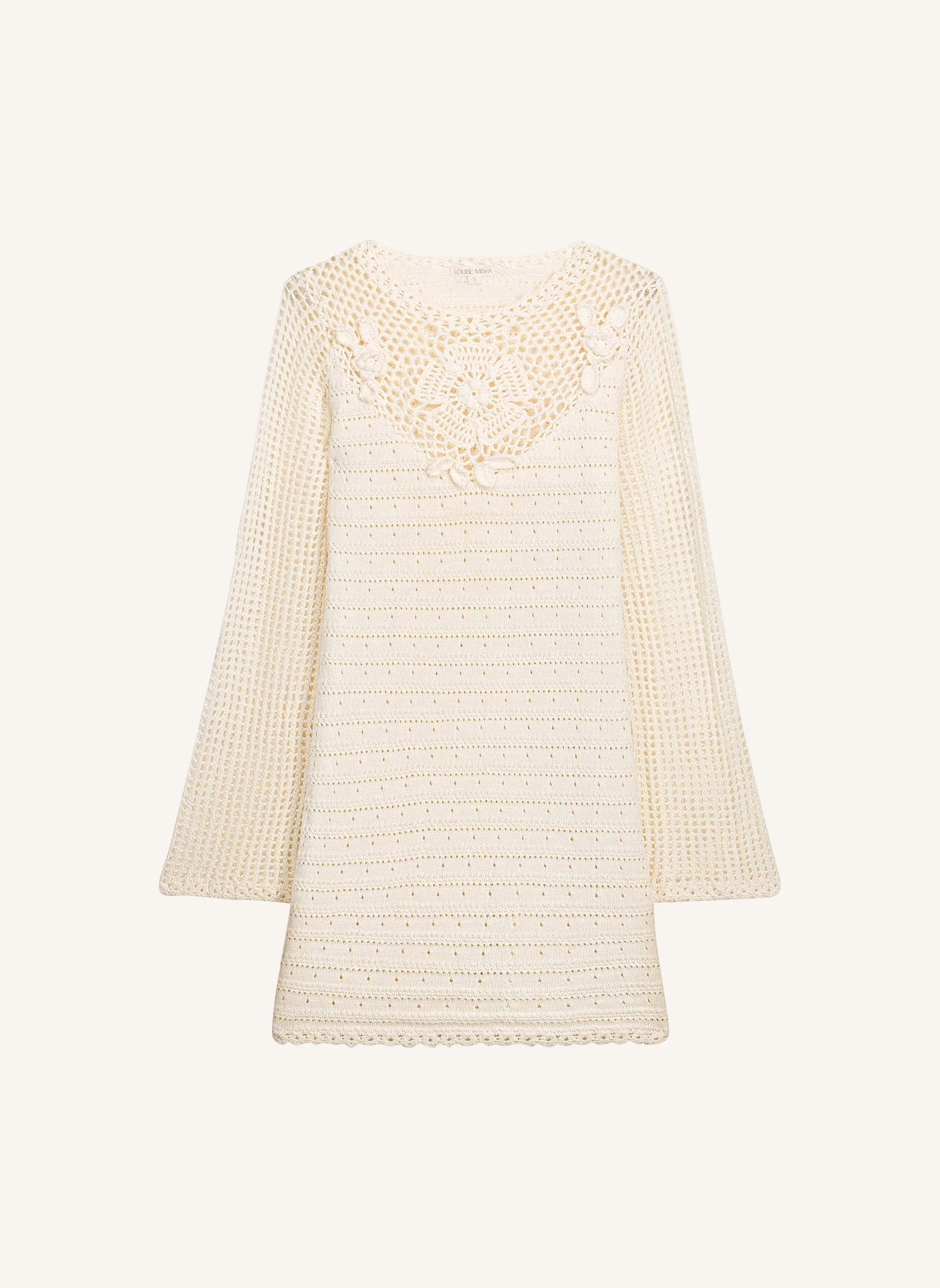 Robe Eleonora Coton | Crème- Image produit n°0