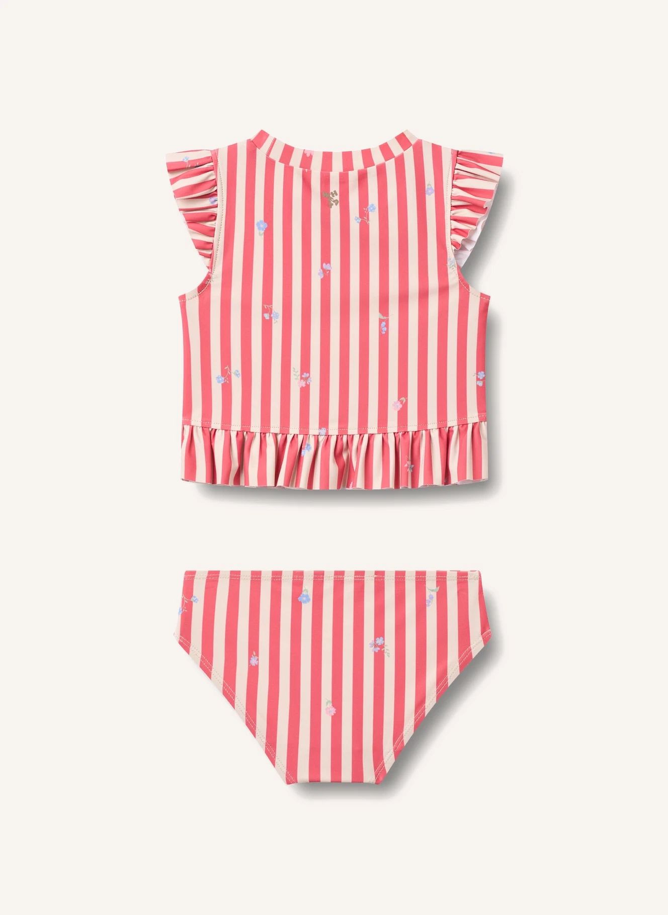Maillot de Bain Alma Rayé Fibres Recyclées | Rouge- Image produit n°1