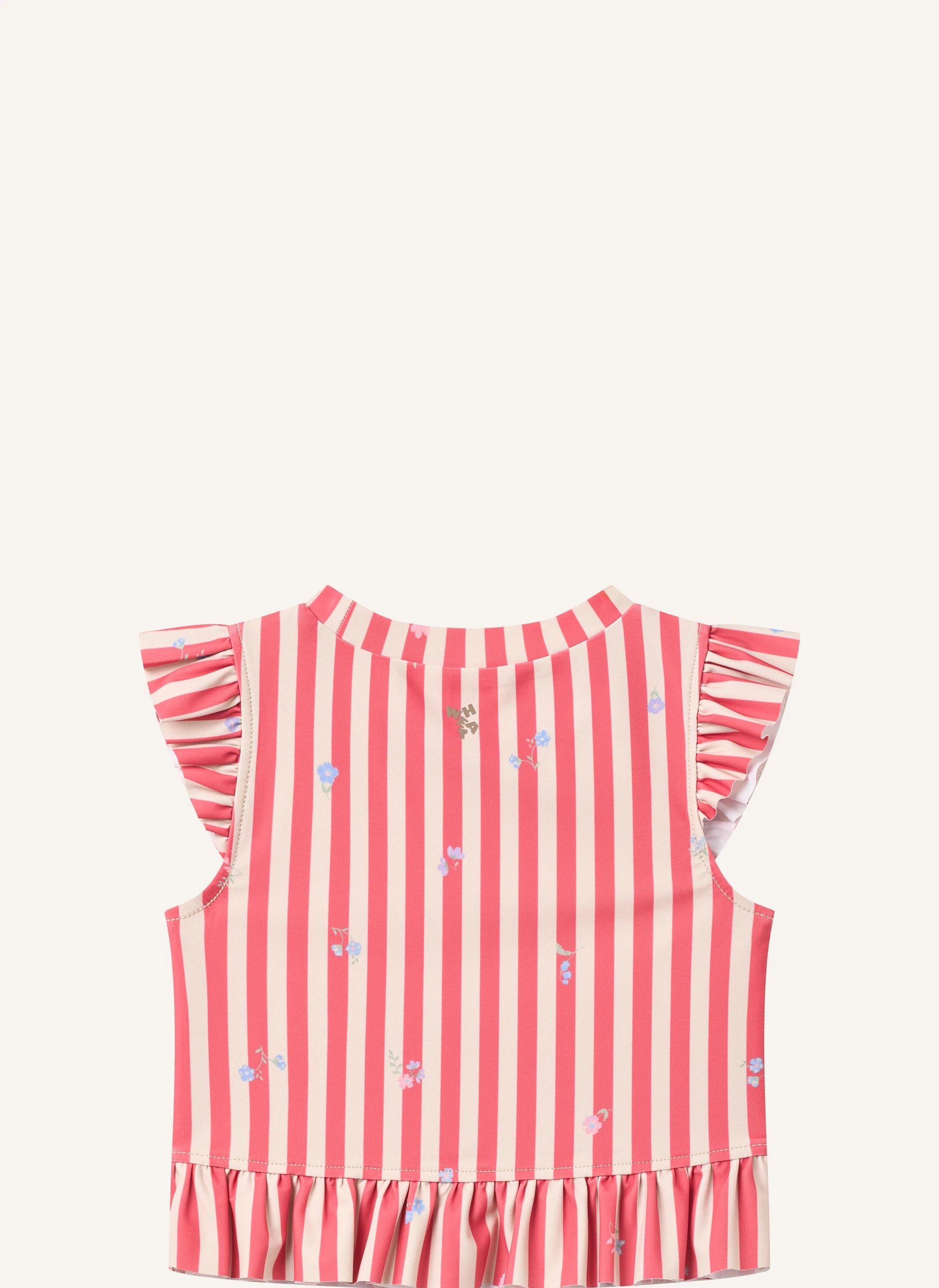 Maillot de Bain Alma Rayé Fibres Recyclées | Rouge- Image produit n°3