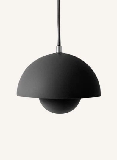 Flowerpot VP10 suspension lamp, Verner Panton | Black