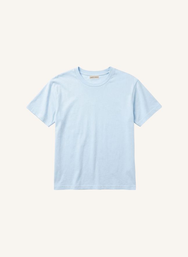 T-shirt Hana Coton Bio | Bleu Glacier