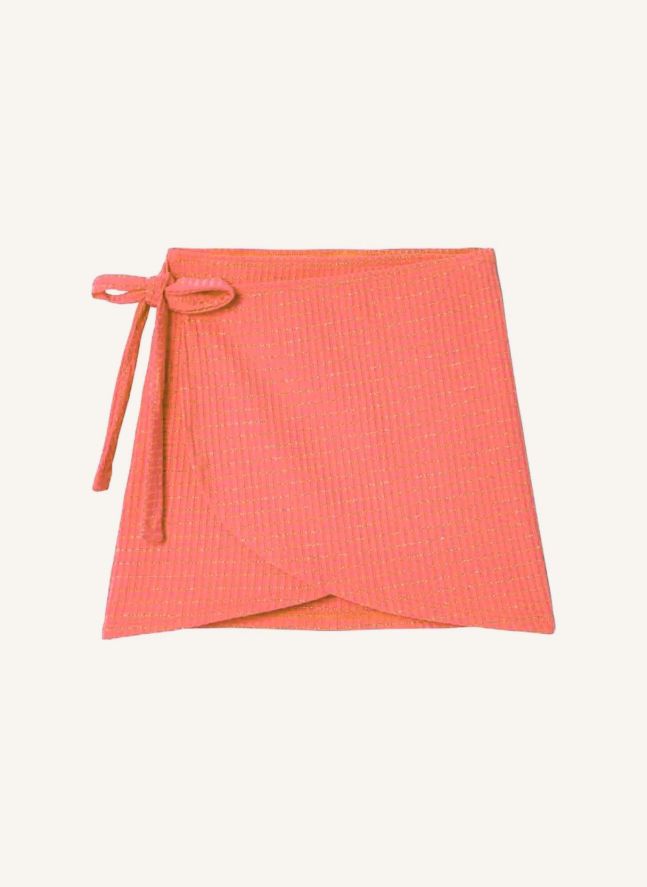 Jupe de Bain Calypso Métallisée | Corail